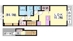 播磨高岡駅 徒歩23分 2階の物件間取画像